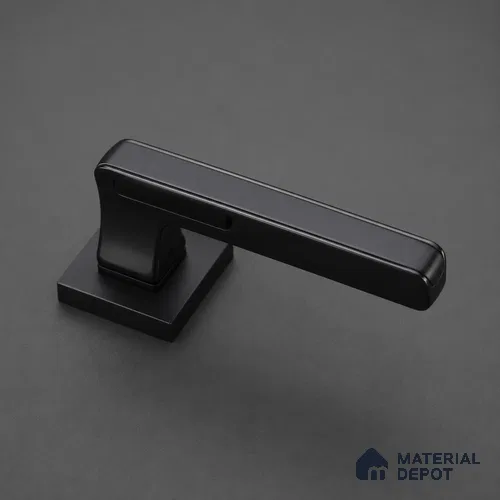 Ottr Zinc Mortise Handle HA 00315 Black Dual Tone Finish Rose Mount | 2 Years Warranty