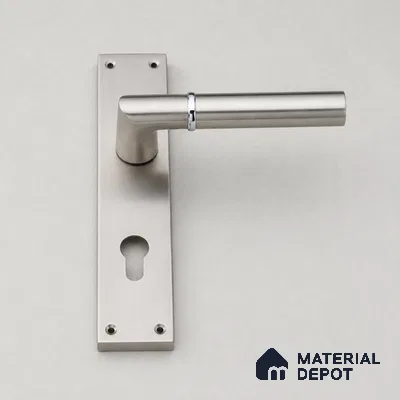 Ottr Brass Mortise Handle HA 00316 E Stainless Steel Chrome Finish Plate Mount | 2 Years Warranty