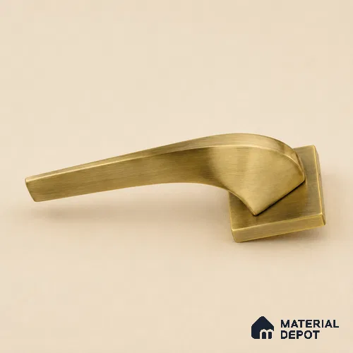 Ottr Brass Mortise Handle HA 00318 C Antique Brass Finish Rose Mount | 2 Years Warranty