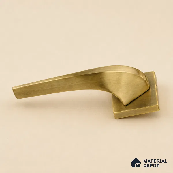 Ottr Brass Mortise Handle HA 00318 C Antique Brass Finish Rose Mount | 2 Years Warranty
