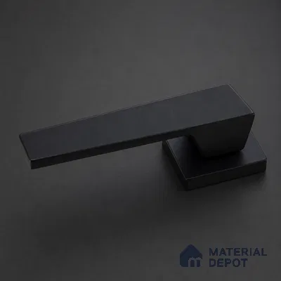 Ottr Brass Mortise Handle HA 00319 F Black Finish Plate Mount | 2 Years Warranty