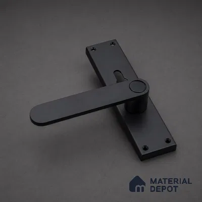 Ottr Stainless Steel Mortise Handle HA 00320 D Black Dual Tone Finish Plate Mount | 2 Years Warranty