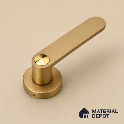 Ottr Stainless Steel Mortise Handle HA 00320 F PVD Gold Dual Tone Finish Rose Mount | 2 Years Warranty
