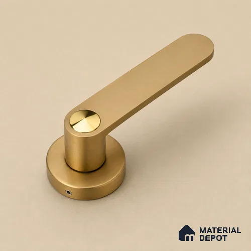 Ottr Stainless Steel Mortise Handle HA 00320 F PVD Gold Dual Tone Finish Rose Mount | 2 Years Warranty