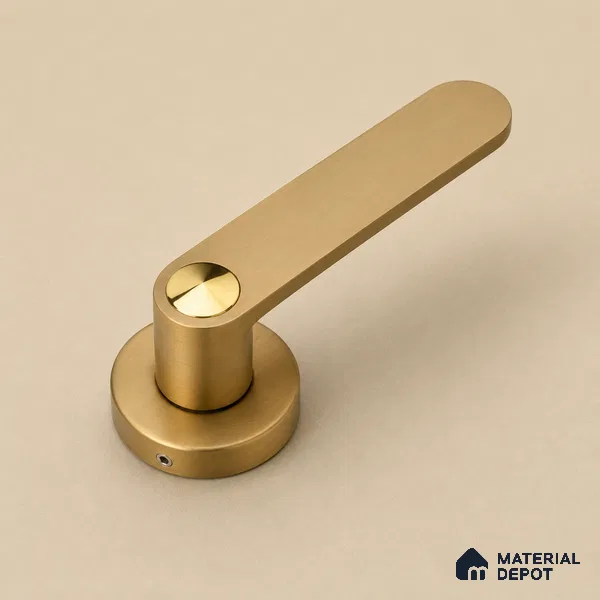 Ottr Stainless Steel Mortise Handle HA 00320 F PVD Gold Dual Tone Finish Rose Mount | 2 Years Warranty