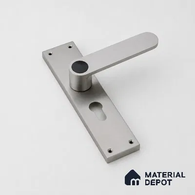 Ottr Stainless Steel Mortise Handle HA 00320 Stainless Steel Matte Black Finish Rose Mount | 2 Years Warranty