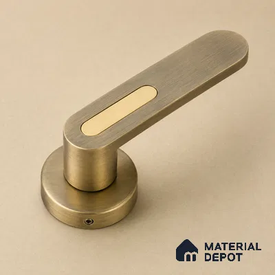 Ottr Stainless Steel Mortise Handle HA 00321 E Antique Brass Gold Finish Rose Mount | 2 Years Warranty