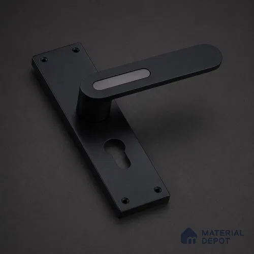 Ottr Stainless Steel Mortise Handle HA 00321 D Black Dual Tone Finish Plate Mount | 2 Years Warranty