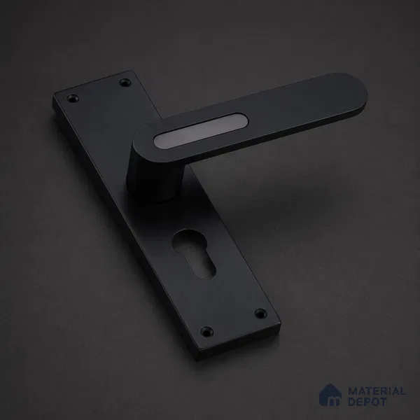 Ottr Stainless Steel Mortise Handle HA 00321 D Black Dual Tone Finish Plate Mount | 2 Years Warranty