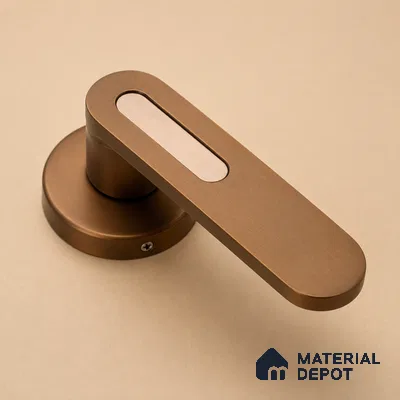 Ottr Stainless Steel Mortise Handle HA 00321 H PVD Rose Gold Dual Tone Finish Plate Mount | 2 Years Warranty