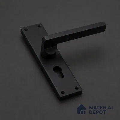Ottr Stainless Steel Mortise Handle HA 00322 Black Finish Rose Mount | 2 Years Warranty