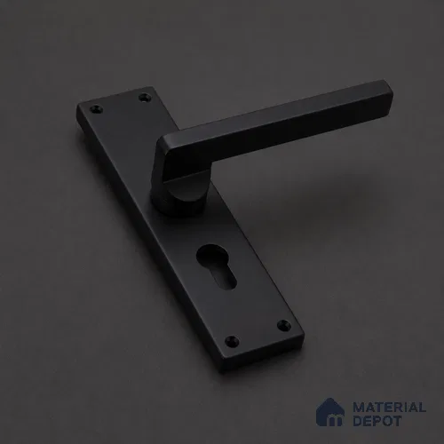 Ottr Stainless Steel Mortise Handle HA 00322 Black Finish Rose Mount | 2 Years Warranty