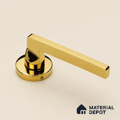Ottr Stainless Steel Mortise Handle HA 00322 H PVD Gold Finish Plate Mount | 2 Years Warranty