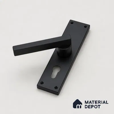 Ottr Stainless Steel Mortise Handle HA 00323 D Black Dual Tone Finish Plate Mount | 2 Years Warranty