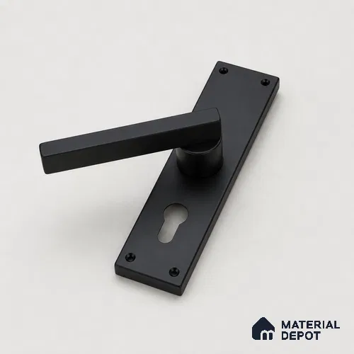 Ottr Stainless Steel Mortise Handle HA 00323 Black Dual Tone Finish Rose Mount | 2 Years Warranty