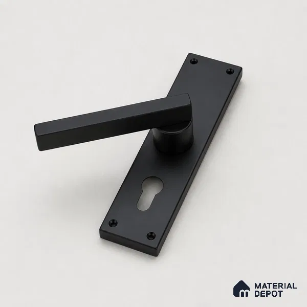 Ottr Stainless Steel Mortise Handle HA 00323 Black Dual Tone Finish Rose Mount | 2 Years Warranty