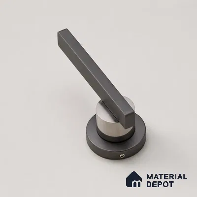 Ottr Stainless Steel Mortise Handle HA 00323 C PVD Gunmetal Black Nickel Black Finish Rose Mount | 2 Years Warranty