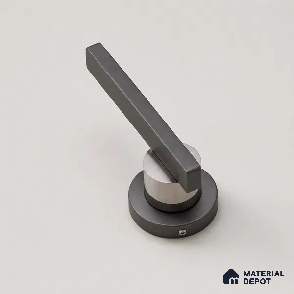 Ottr Stainless Steel Mortise Handle HA 00323 C PVD Gunmetal Black Nickel Black Finish Rose Mount | 2 Years Warranty