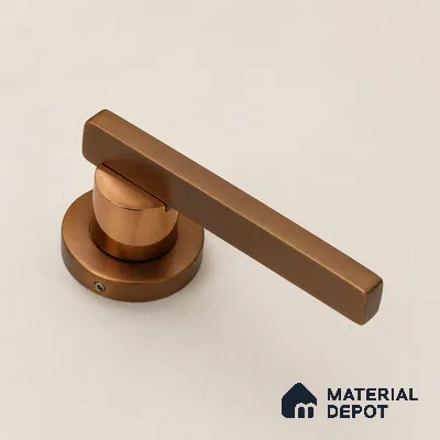 Ottr Stainless Steel Mortise Handle HA 00323 G PVD Rose Gold Dual Tone Finish Rose Mount | 2 Years Warranty