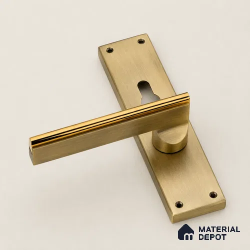 Ottr Stainless Steel Mortise Handle HA 00324 C Antique Brass PVD Gold Finish Rose Mount | 2 Years Warranty