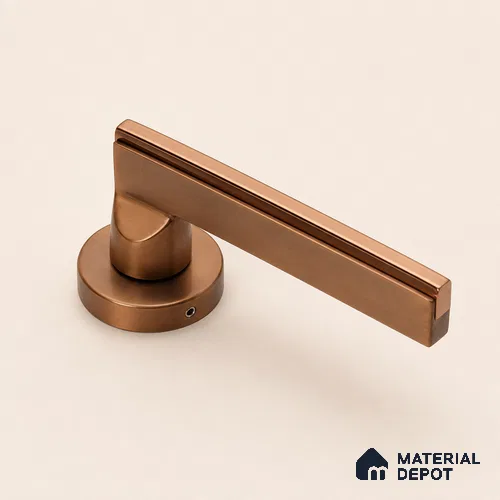 Ottr Stainless Steel Mortise Handle HA 00324 G PVD Rose Gold Dual Tone Finish Rose Mount | 2 Years Warranty