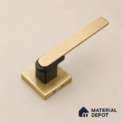 Ottr Stainless Steel Mortise Handle HA 00325 Antique Brass Black Finish Rose Mount | 2 Years Warranty
