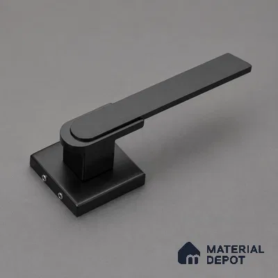 Ottr Stainless Steel Mortise Handle HA 00325 D Black Dual Tone Finish Plate Mount | 2 Years Warranty