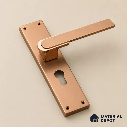 Ottr Stainless Steel Mortise Handle HA 00325 E PVD Rose Gold Dual Tone Finish Rose Mount | 2 Years Warranty