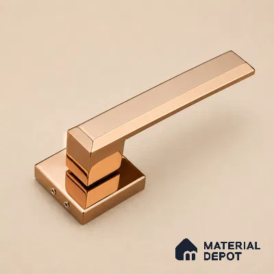 Ottr Stainless Steel Mortise Handle HA 00326 G PVD Rose Gold Finish Rose Mount | 2 Years Warranty