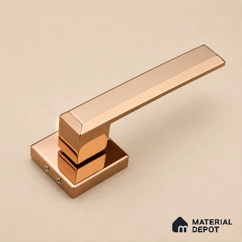 Ottr Stainless Steel Mortise Handle HA 00326 G PVD Rose Gold Finish Rose Mount | 2 Years Warranty