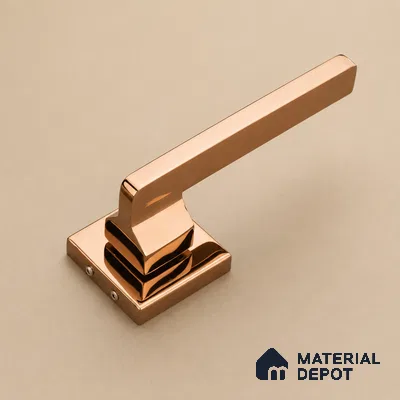 Ottr Stainless Steel Mortise Handle HA 00327 H PVD Rose Gold Finish Rose Mount | 2 Years Warranty