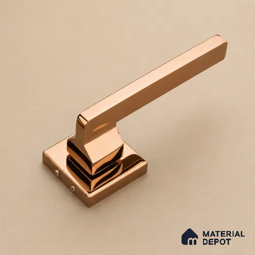 Ottr Stainless Steel Mortise Handle HA 00327 H PVD Rose Gold Finish Rose Mount | 2 Years Warranty