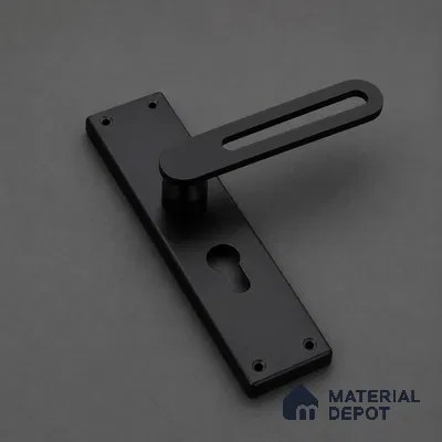 Ottr Stainless Steel Mortise Handle HA 00328 Black Finish Rose Mount | 2 Years Warranty