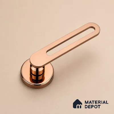 Ottr Stainless Steel Mortise Handle HA 00328 F PVD Rose Gold Finish Rose Mount | 2 Years Warranty