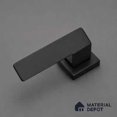 Ottr Stainless Steel Mortise Handle HA 00329 Black Finish Rose Mount | 2 Years Warranty