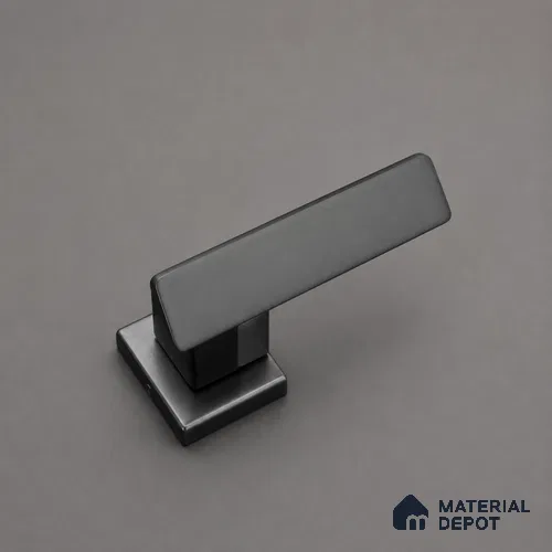 Ottr Stainless Steel Mortise Handle HA 00329 H PVD Gold Black Finish Plate Mount | 2 Years Warranty