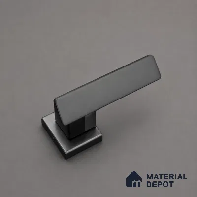 Ottr Stainless Steel Mortise Handle HA 00329 E PVD Gold Black Finish Rose Mount | 2 Years Warranty