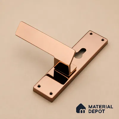 Ottr Stainless Steel Mortise Handle HA 00329 D PVD Rose Gold Finish Rose Mount | 2 Years Warranty
