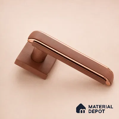 Ottr Zinc Mortise Handle HA 00330 D Bronze Rose Gold Finish Rose Mount | 2 Years Warranty