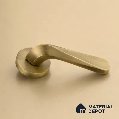 Ottr Brass Mortise Handle HA 00331 C Antique Brass Finish Rose Mount | 2 Years Warranty