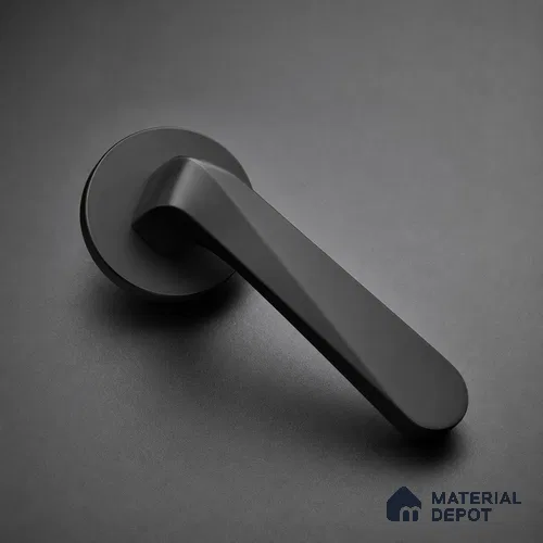 Ottr Brass Mortise Handle HA 00331 B Black Finish Rose Mount | 2 Years Warranty