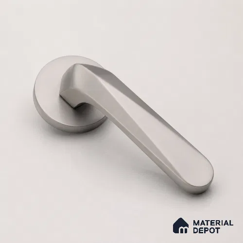Ottr Brass Mortise Handle HA 00331 Stainless Steel Matte Finish Rose Mount | 2 Years Warranty