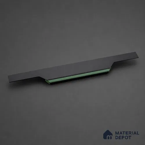 Ottr Aluminium Profile Handle HA 00333 AJ Black Green Finish - 12in | 2 Years Warranty
