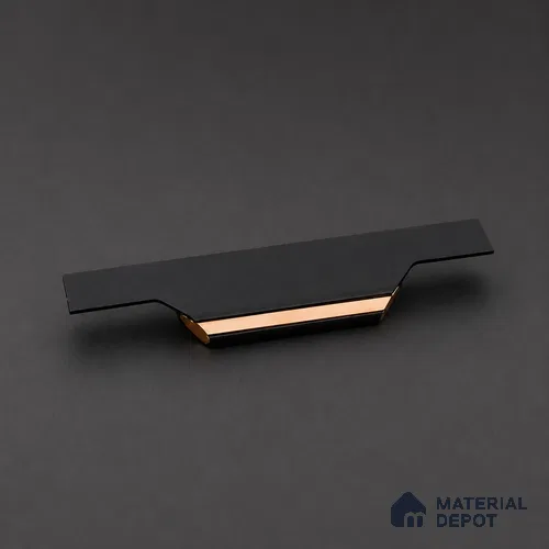Ottr Aluminium Profile Handle HA 00333 M Black PVD Rose Gold Finish - 30in | 2 Years Warranty