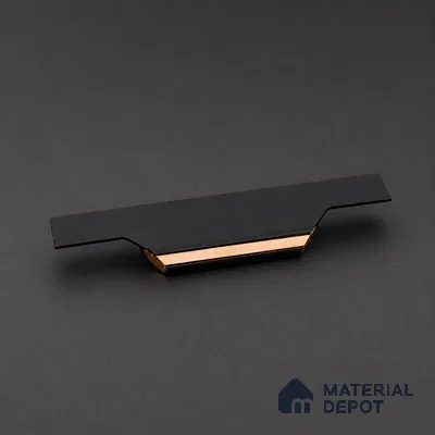 Ottr Aluminium Profile Handle HA 00333 Black PVD Rose Gold Finish - 6in | 2 Years Warranty