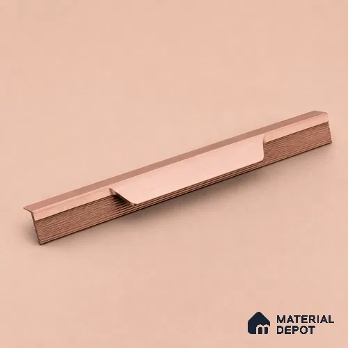 Ottr Aluminium Profile Handle HA 00334 V Rose Gold Finish - 16in | 2 Years Warranty