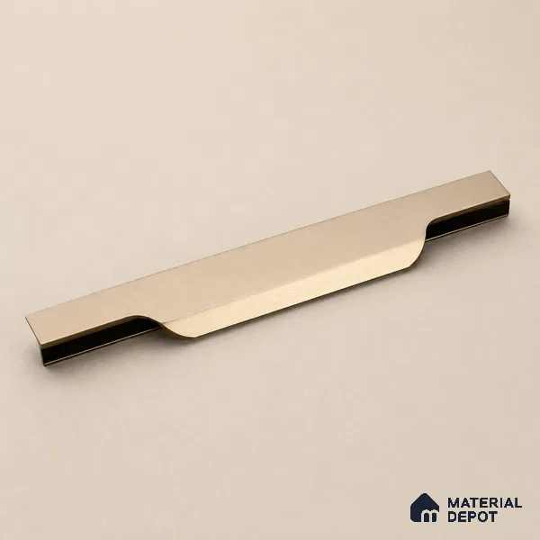 Ottr Aluminium Profile Handle HA 00335 AW Chrome Black Finish - 6in | 2 Years Warranty