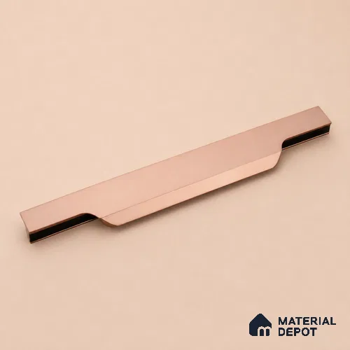 Ottr Aluminium Profile Handle HA 00335 AF Rose Gold Black Finish - 36in | 2 Years Warranty