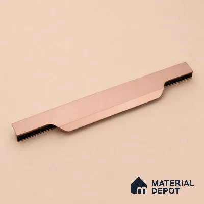 Ottr Aluminium Profile Handle HA 00335 R Rose Gold Black Finish - 8in | 2 Years Warranty