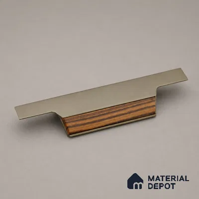 Ottr Aluminium Profile Handle HA 00337 Q Champagne Wood Finish - 12in | 2 Years Warranty
